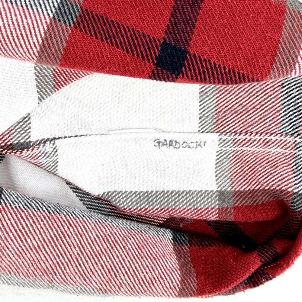 True Religion Flannel Shirt Mens XL Red White Plaid Good Long Sleeve Button Down - Picture 6 of 10